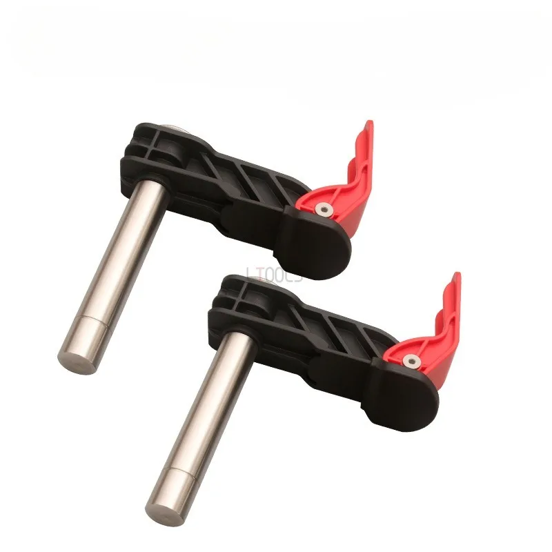 

Woodworking Press Tabletop Clamp Solid Wood Board Fast Convenient Locking Stainless Steel Pressure Plate Chute Guide Rail Clip