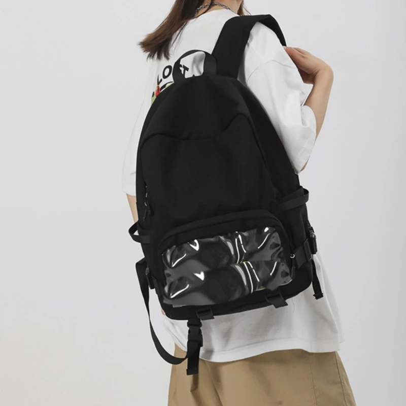 Trendy and Practical Daypack for Students School Bag for Women Nylon Backpack Students Laptop Backpack