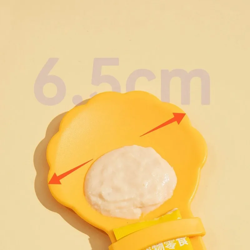 Anti-Spill Cat Treat Spoon, Food-Grade ABS, 27cm Length, Easy Squeeze Design, 2 Colors