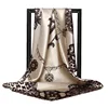 90*90cm Hijab Scarves Women Fashion Print Silk Satin Female Luxury Brand Square Shawls Head Ladies bandanna foulard muffler girl 1