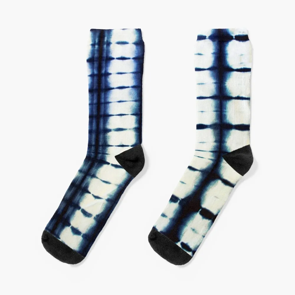 

Носки Shibori цвета индиго, носки хип-хоп, мужские носки для девочек и мужчин