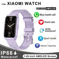Smart Watch Women Men  AMOLED Screen Health Heart Rate Monitoring Bluetooth Call IP68 Waterproof Outdoor Sport Call Smartwatch