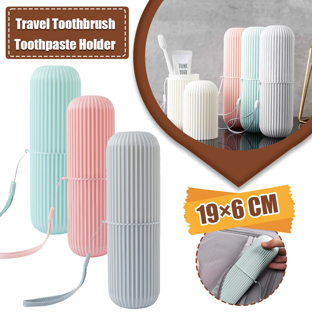Travel Portable Toothbrush Holder Bathroom Toothpaste Cup Storage Case Organizer Travel Toiletries Storage Box toothbrush holder toothbrush case toothbrush storage box