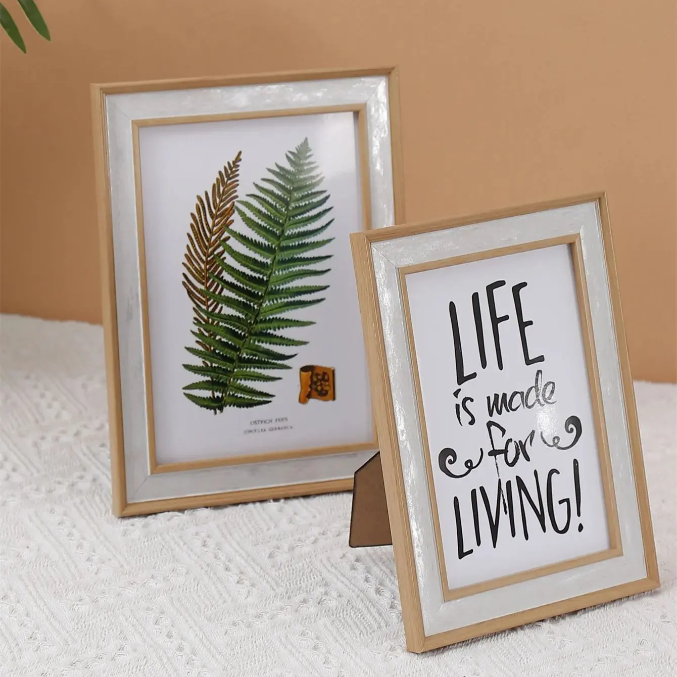 Natural Wooden Picture Frames Classic Photo Frame For Wall Hanging With Plexiglass Pictures Frame Photo Decor