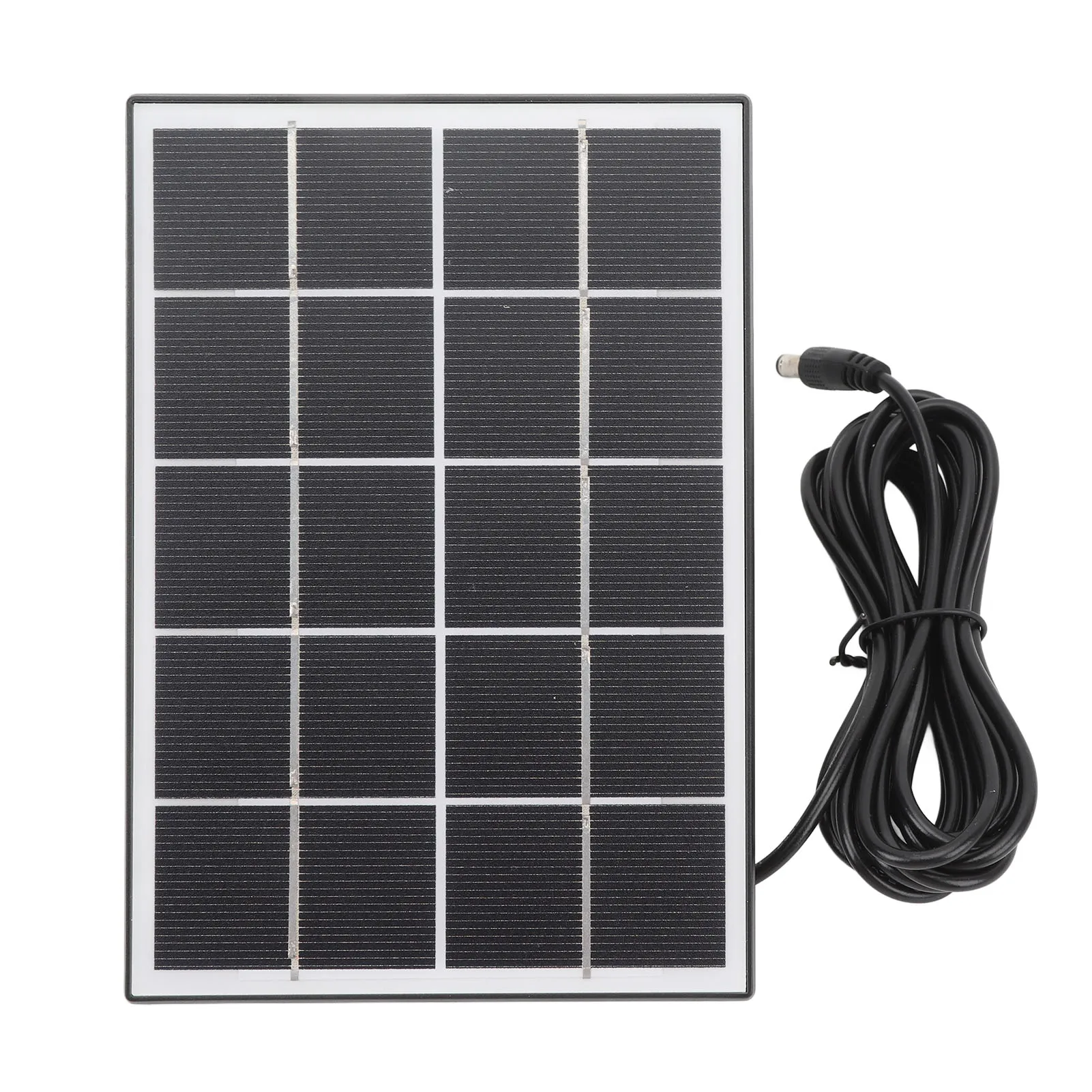 3W 5V Solar Panel for Security Camera Monocrystalline Silicon Outdoor Solar Panel for Fan Flashlight Water Pump Black new