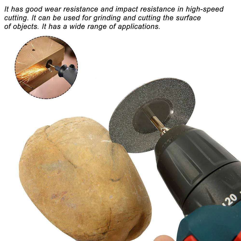 Disc 5/10 Cutting Pcs Abrasive Mini Drill +1/2 Mandrel for Dremel Tile