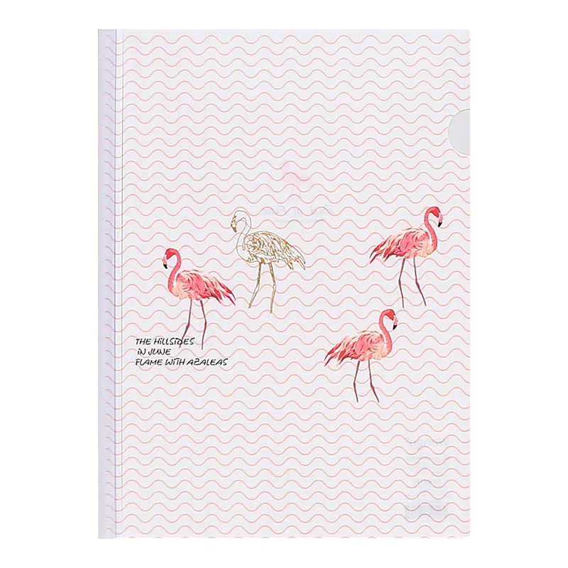 Document File Folder Sliding Bar Clips Report Covers Spine Bars Tie Rod Clamp A4 Transparent Folder Holder Bag Cute Stationery