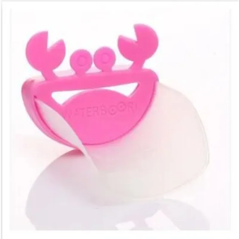Cute Bathroom Sink Faucet Chute Extender Crab Children Kids Washing Hands 4 colors 2