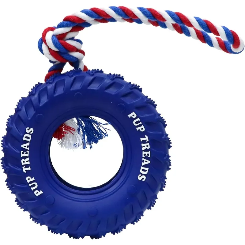 Tire Toys Made of Natural Rubber for Medium and Large Dogs, Durable for Chewing, Puzzle Solving, Feeding, Interactive Pets