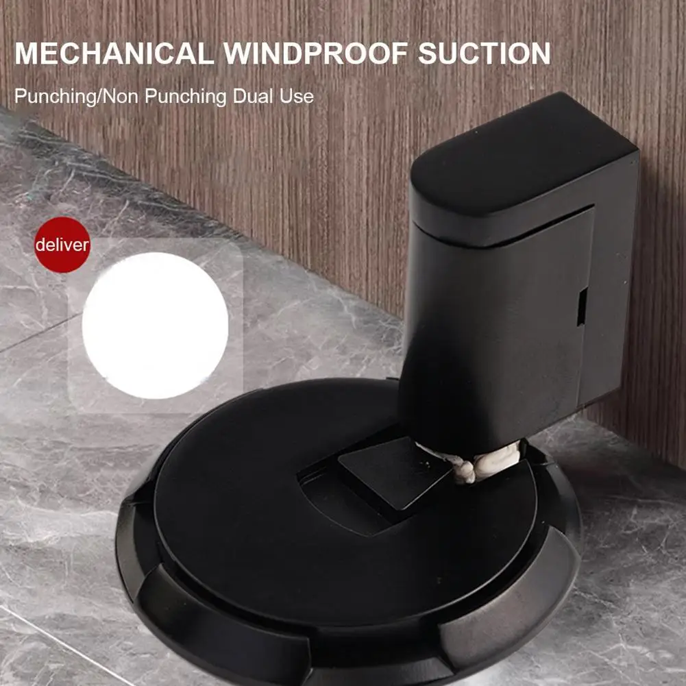 Adjustable Alloy Door Stop Punch-free Strong Magnetic Anti-collision Door Stopper Invisible Bathroom Floor Stop