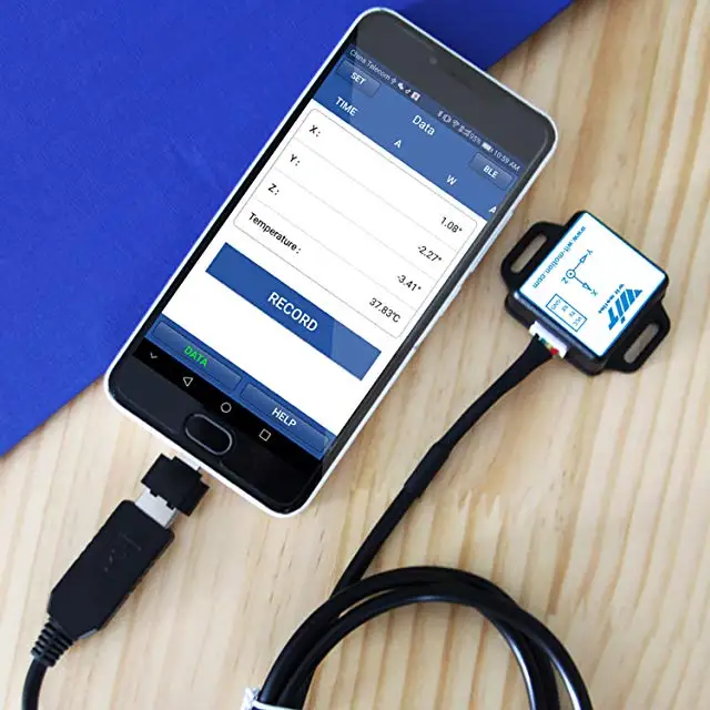 9 Axis Sensor WT901C 9 Axis IMU Tilt Angle Roll Pitch Yaw + Acceleration + Gyroscope Magnetometer MPU9250 on PC/Android/MCU
