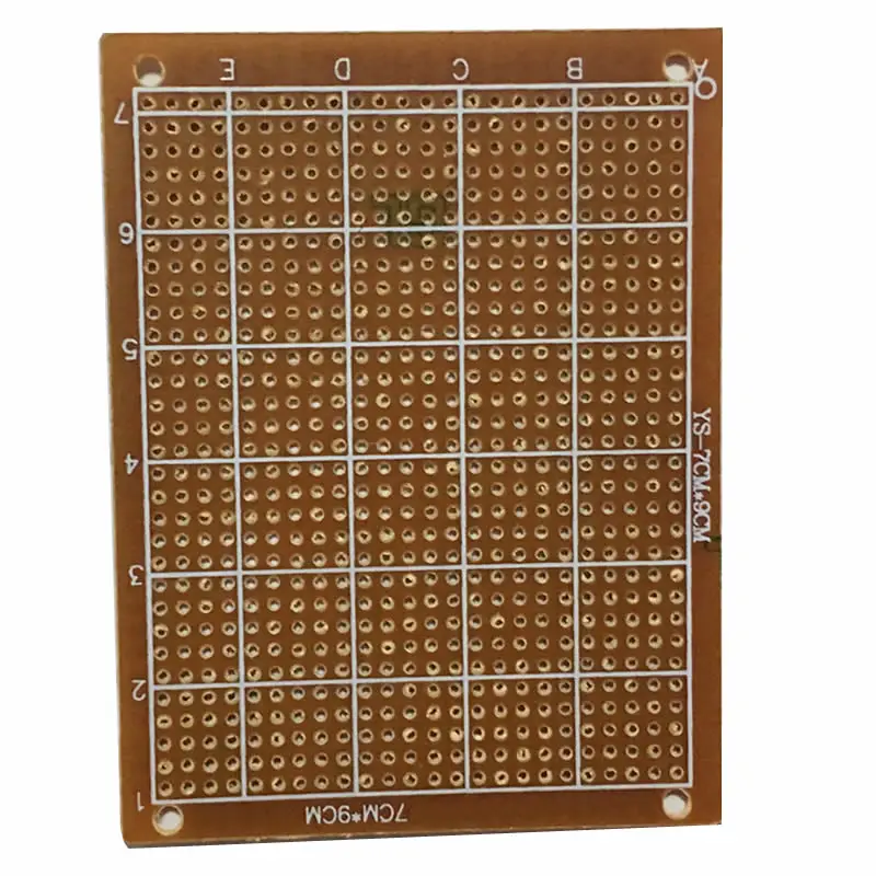 DIY 시제품 종이 PCB 범용 실험 매트릭스 회로 기판, 7x9cm, 7x9, 100 개