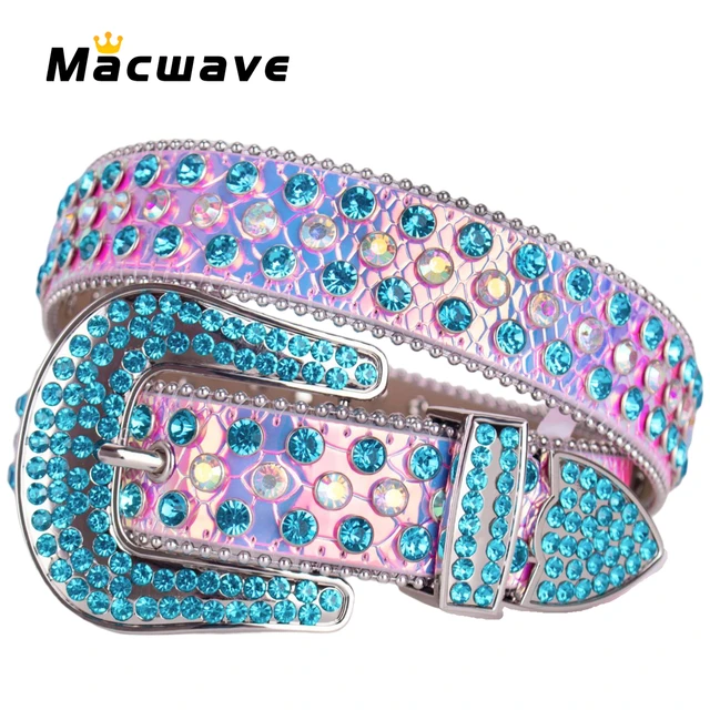 Mode Frauen Gürtel Strass Shinning Casual Punk Bling Gürtel Cowgirl Leder  Gürtel für Hosen Party Tragen Jeans Unisex Männer - AliExpress