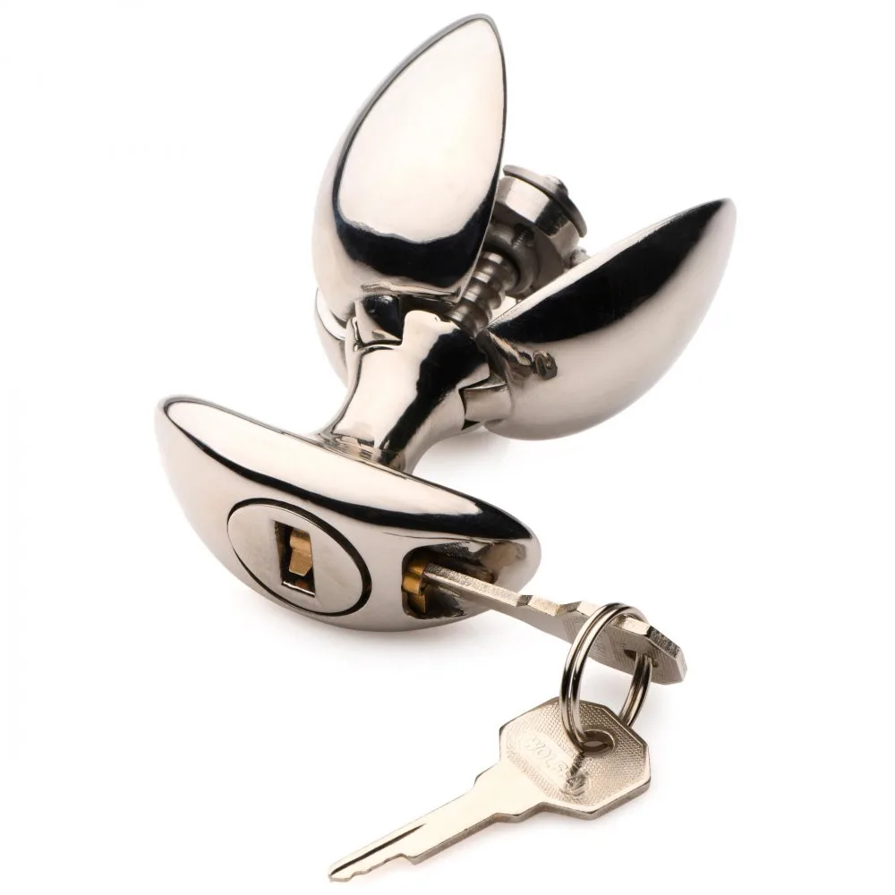 BEEGER Ass Vault Locking Anal Expander Stainless Steel Anal Speculum Anal Sex Toys Medical Device