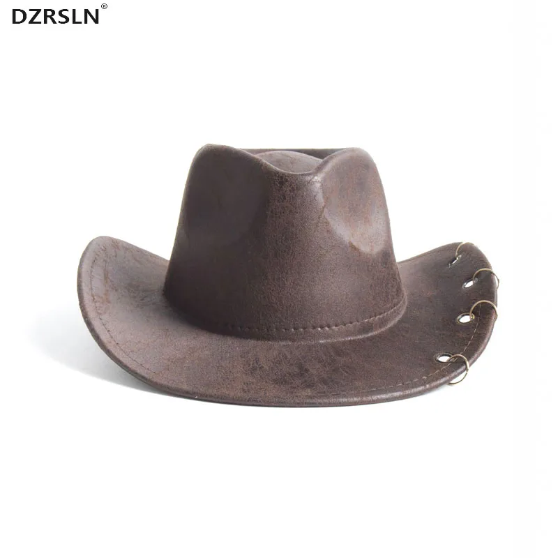 

New Luxury Design Cowboy Fedora Hats Metal Earrings Buckle Handcrafted Stylish Outdoor Casual Travel Jazz Hat