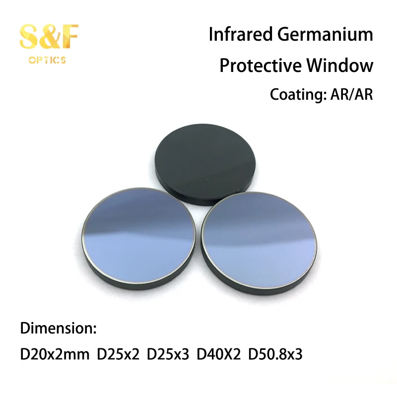 Infrared Germanium Lens Optical Lenses Ar Ar Coating Lenses Ar