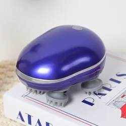 Pet Electric Head Massager - Multifunctional Relaxation and Kneading Vibrating Tool (Purple)