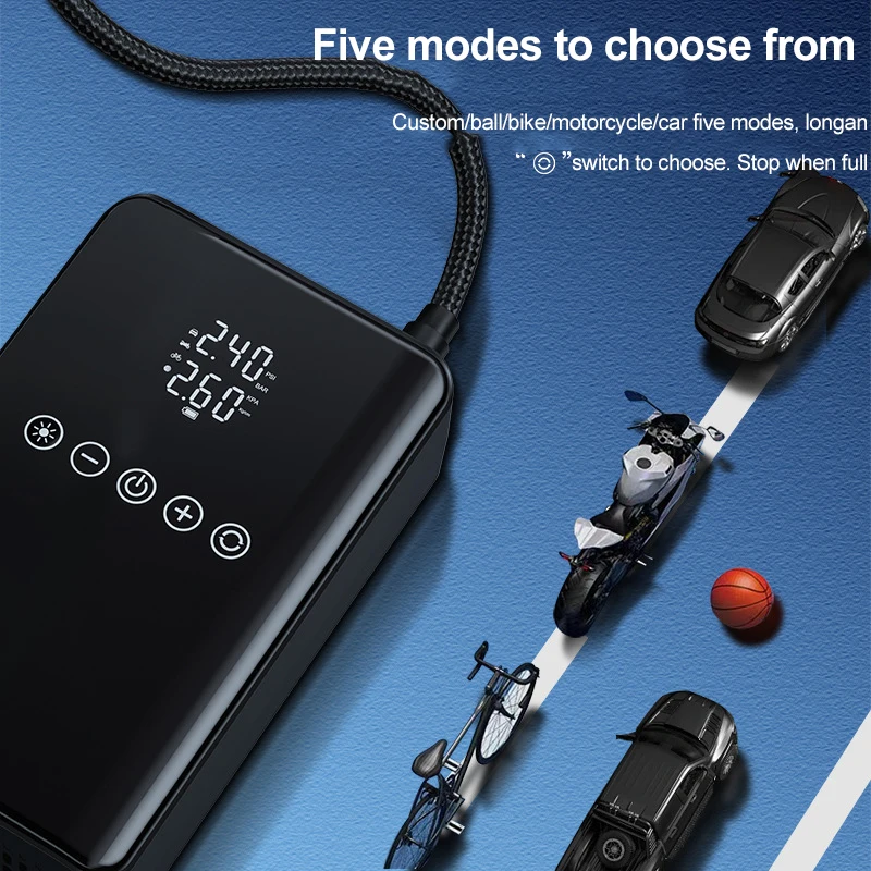 7 in1 Car Emergency Start Jump Wireless Power Inflatable Pump All-in-one Hitchhiker Multi-function Auto Battery Lighter Starter
