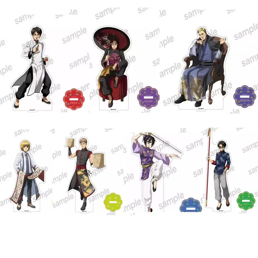 

Game Levi Ackerman Mikasa Jean Eren Yeager Armin Arlert Erwin Smith Acrylic Stand Doll Anime Figure Model Plate Cosplay Toy Gift