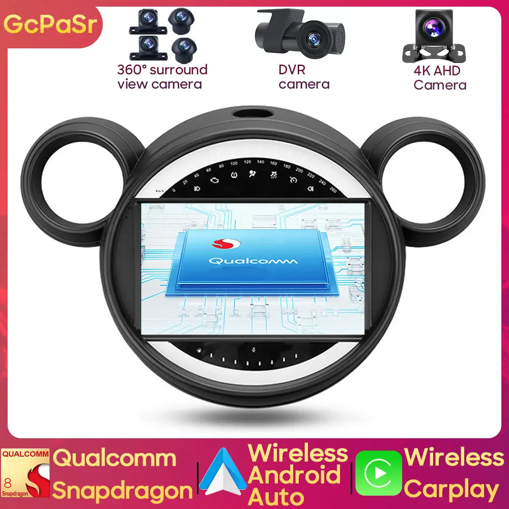 

Автомагнитола Qualcomm Snapdragon, мультимедийный видеоплеер для BMW Mini 2010-2016, Android, автонавигация, GPS, IPS экран