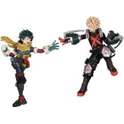 Anime MHA Hero Action Figurine - Combat Style Collectible Toy - 16CM (2pcs figures)
