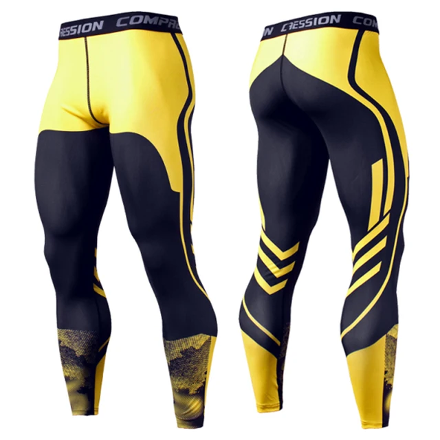 Men's Sweatpants Compression Quick Dry Fitness Sport Leggings Men Sportswear Training Basketball Tights Gym Running Sports Pants KC175
