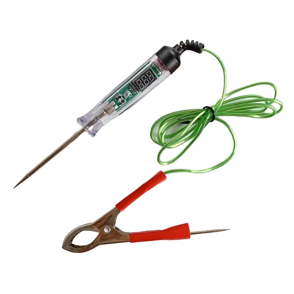 

Long Probe Car Truck Voltage Circuit Tester Digital Display Light in Handle Glows Easy and Safe Circuit Connection 336V DC