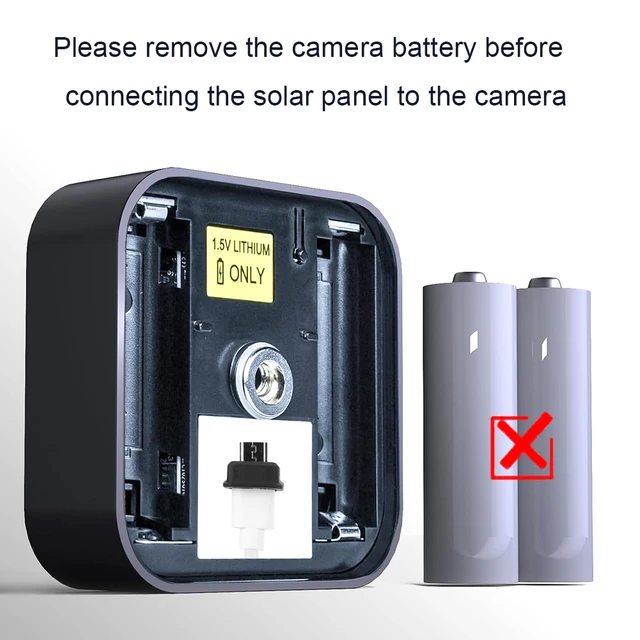 Waterproof Solar Panel Charger with 2000mAh Battery for Blink XT XT2 Outdoor Camera and 360 Adjustable Mount 6
