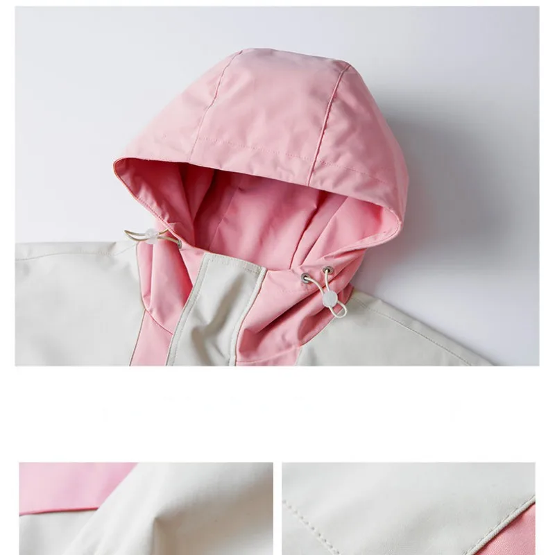 Jacket Men Fashion Sports Jacket Spring Autumn Zipper Hooded Waterproof Outdoor Shell Jacket Mountaineering Clothing