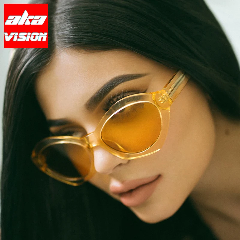 Многоугольные солнцезащитные очки «кошачий глаз» AKA VISION 2022 женские/мужские роскошные Брендовые очки для женщин Gafas De Sol Mujer