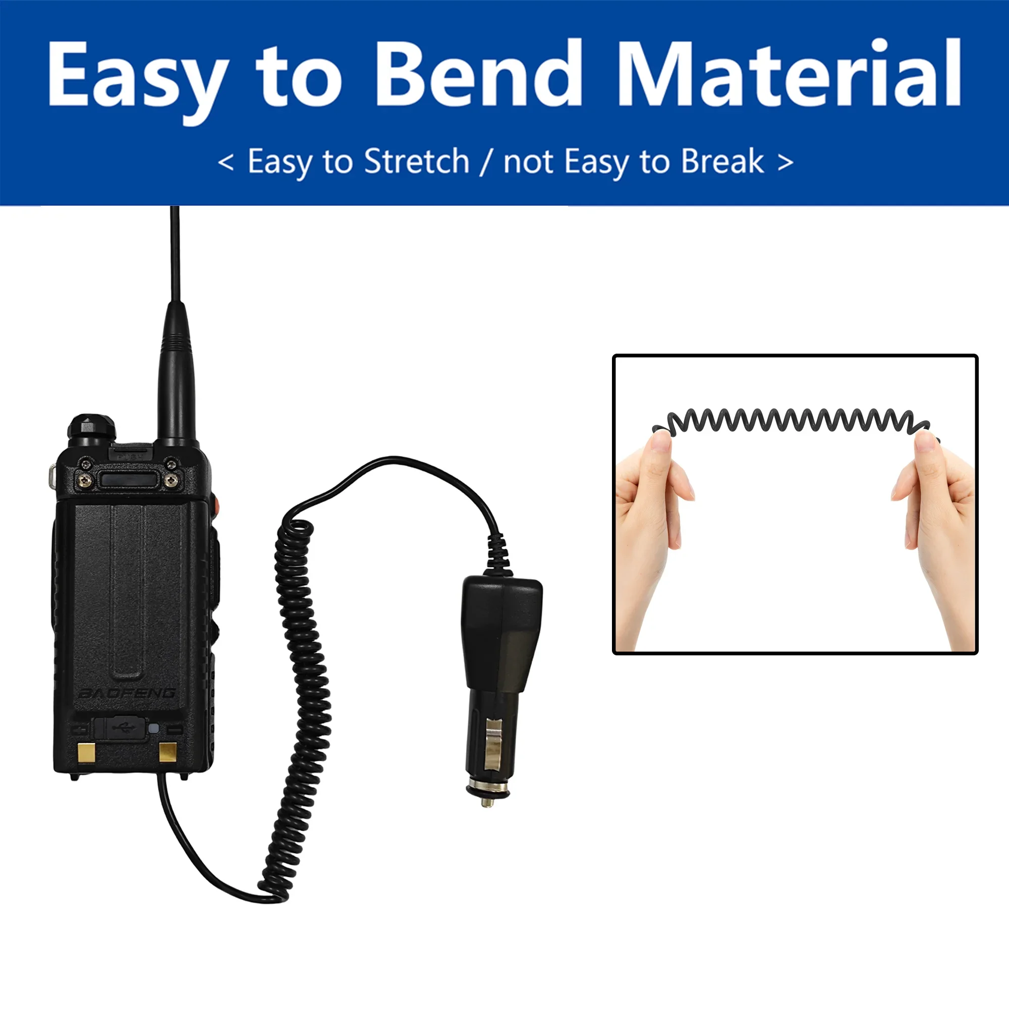 UV-5RH Pro GPS Battery Eliminator Car Charger 12-24V for GM-5RH GMRS AR-5RM K5Pl