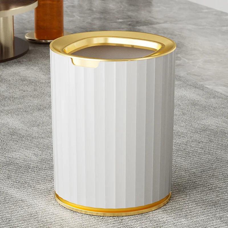 

Garbage Bathroom Trash Can Dustbin Paper Basket Office Trash Can Recycling Bin Waste Disposer Cubo Basura Goods for Home YX50WB