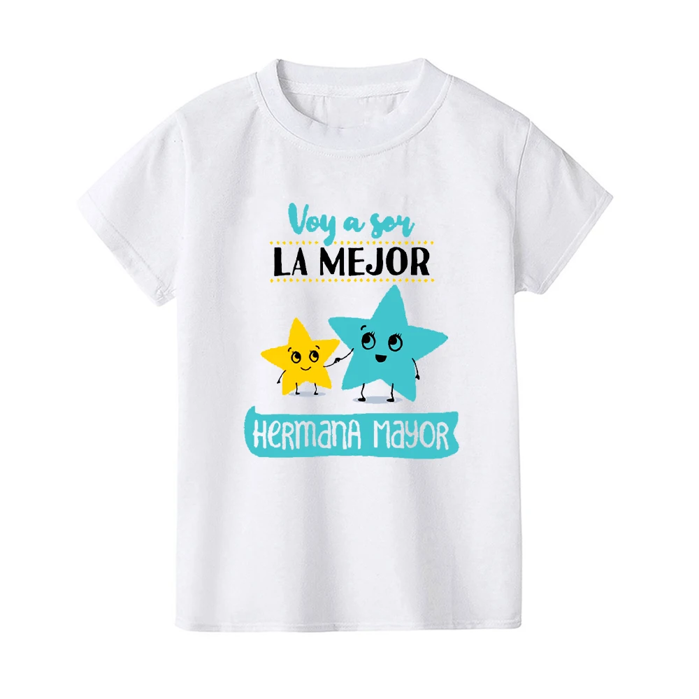 Im Going To Be The Best Big Sister Kids Short Sleeve T-shirts for 1-8 Year New Born Toddler Shirts Pregnancy Announcement Tees 5