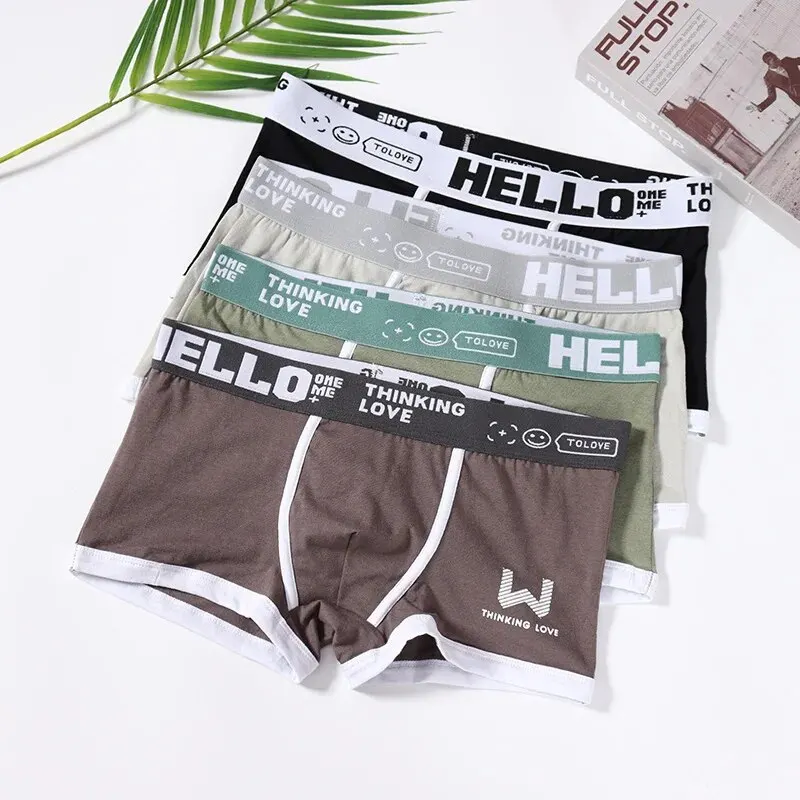 Pure-Cotton-MEN-S-Underwear-Letter-MEN-S-Boxer-Underwear-Comfortable ...