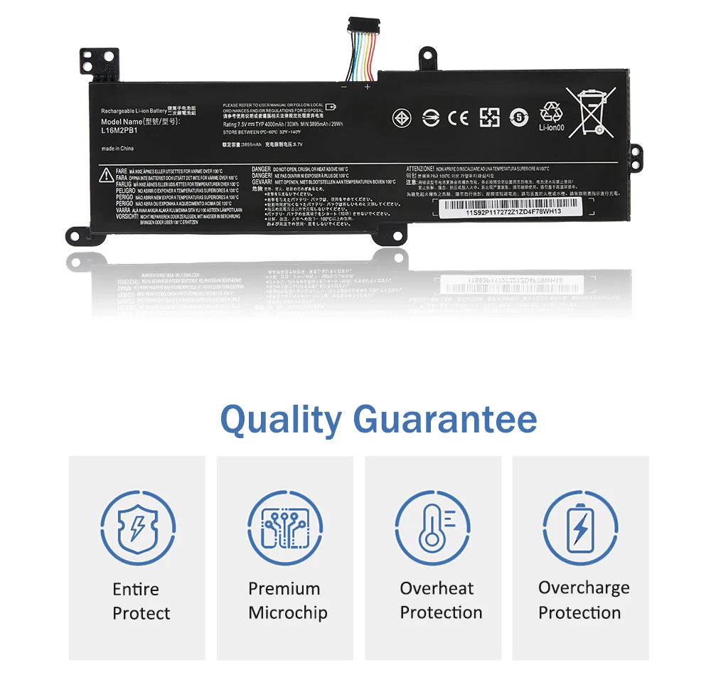 ETESBAY-Bateria do portátil para Lenovo, 30WH, IdeaPad,