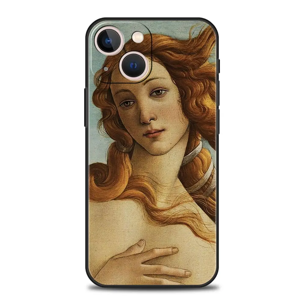 Luxury Black Soft Cover with Renaissance Art Design