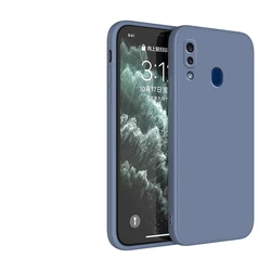 Premium Liquid Silicone Camera Protective Case with Straight Edge Design for A50 Or A30S A50S (GRAY)