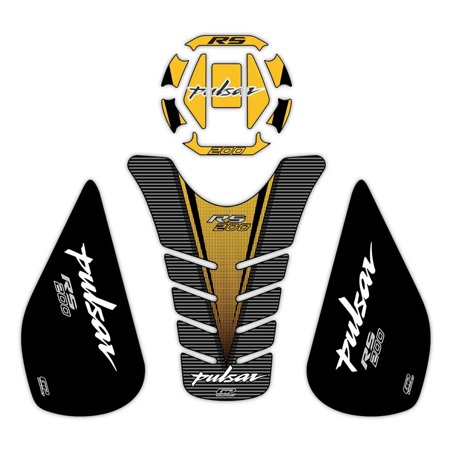 

GP Composite For RS 200 2015-2020 Compatible Tank Pad Set Yellow
