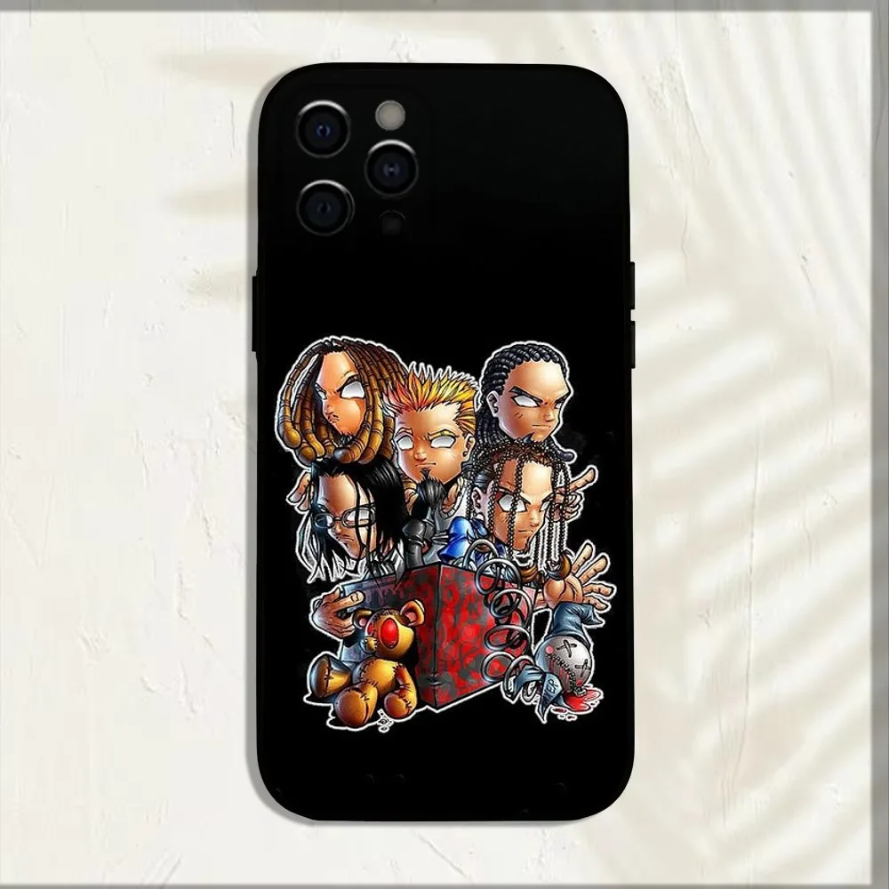 K-Korn Rock Band Soft Black Phone Case Cover