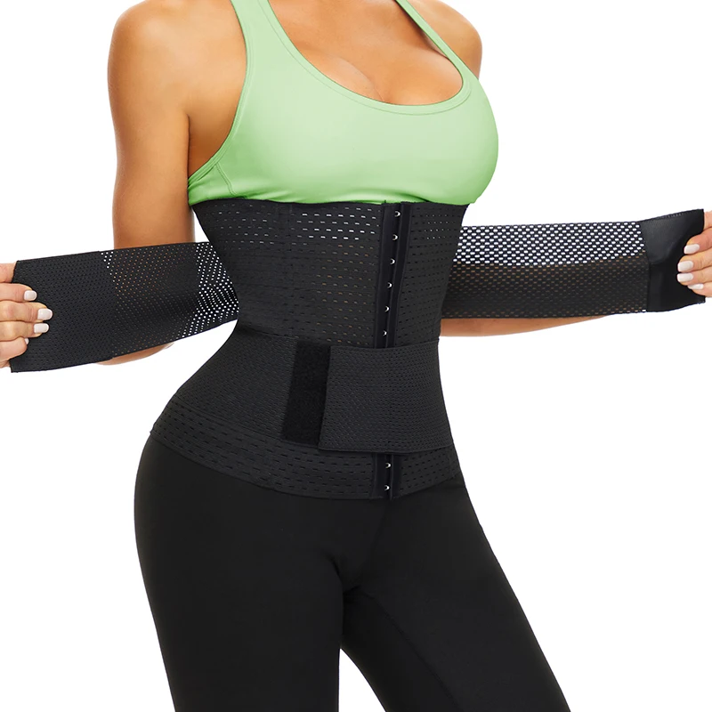 SEXYWG Women Waist Trainer Sauna Sweat Belt for Weight Loss Fat Burning Waist Cincher Belly Shaper Fitness Slimming Belt shapewear for dresses