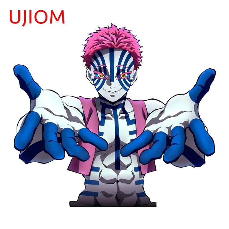 UJIOM for Demon Slayer Akaza Anime Wall Sticker Waterproof Vinyl Decal Living Room Wardrobe