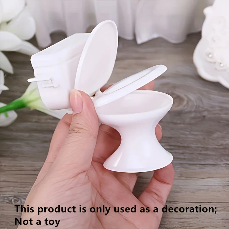 Mini Toilet Decoration 2pcs Bathroom Vanity Accessories Non-functional Decorative Items