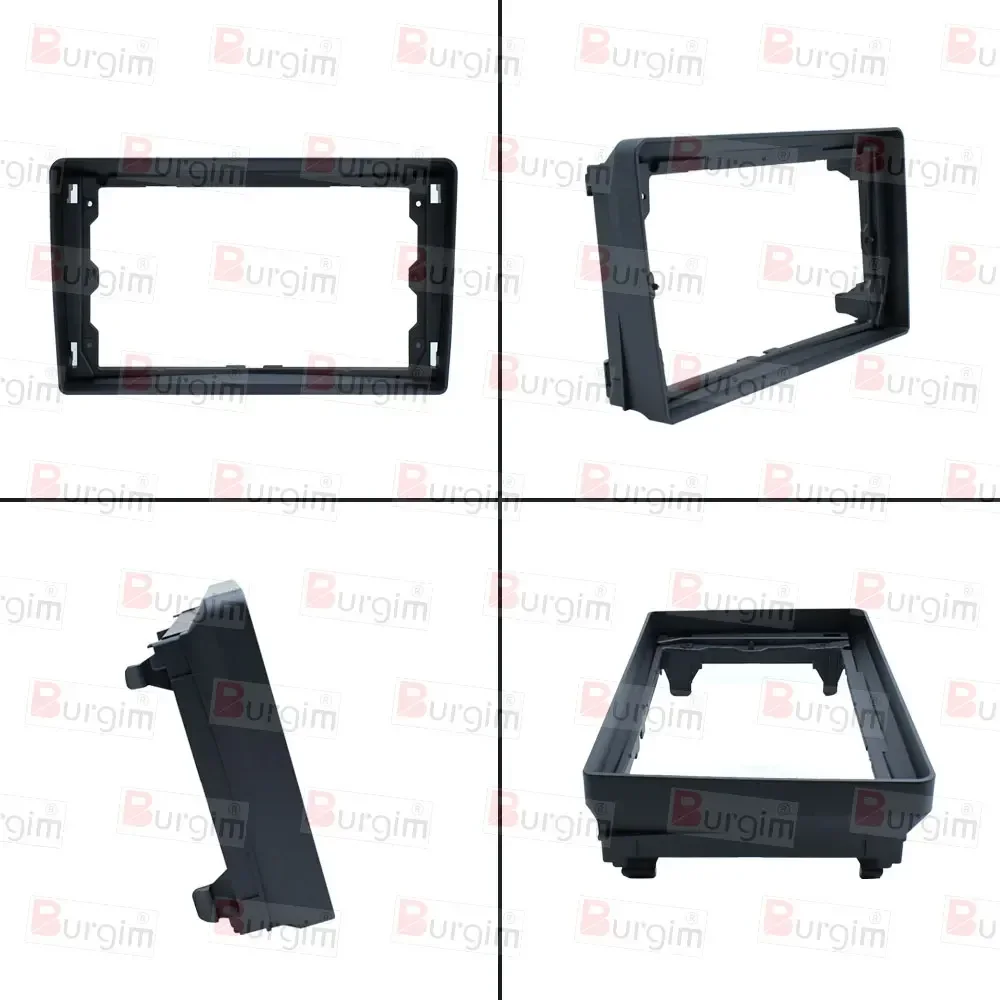 Adapter Universe Cornice 2DIN Per Auto - Pannello Radio Doppio DIN, Nero, Compatibile Ford Focus, Fiesta, C-Max, Transit, S-Max, Kuga