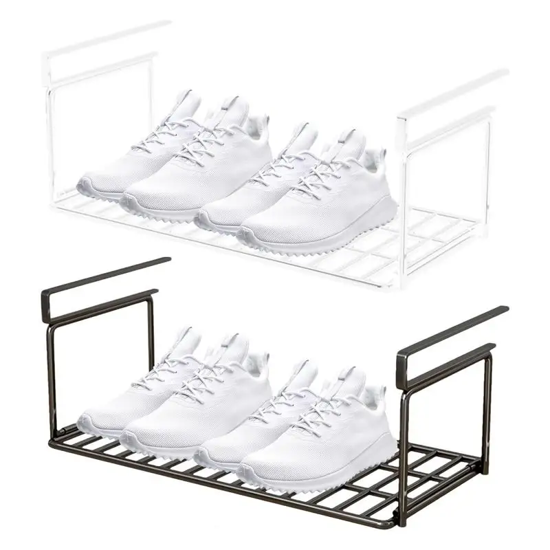 Simple Partition Shoe Tray Multi-Purpose Cabinet Shoes Shelves Space-saving Folding Shoe Storage Rack Under Shoe Rack 2
