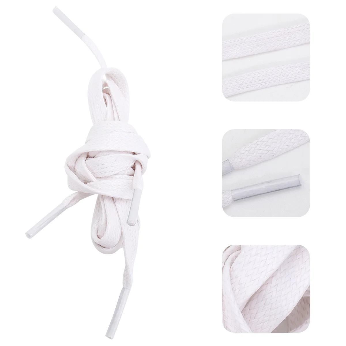 1 Pair Waxed Cotton Shoelace Casual Shoe Tie Flat Shoelaces Sneakers Shoelace magnetic shoelaces no tie shoe laces sneakers elastic shoelace kids adult lazy quick press lock flat color matching shoe strings