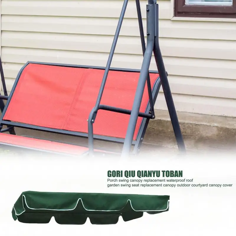 Porch Swing Canopy Replacement Waterproof Swing Top Cover