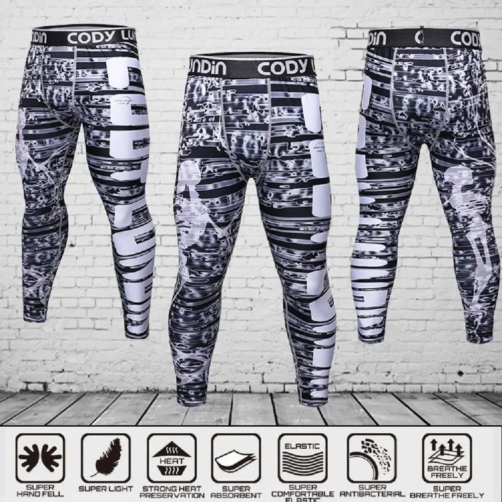 

Cody Lundin Custom Men Jiu Jitsu Pants BJJ MMA Leggings Digital Printed Male Compression Gym Sports Tights Running Yoga Leggings