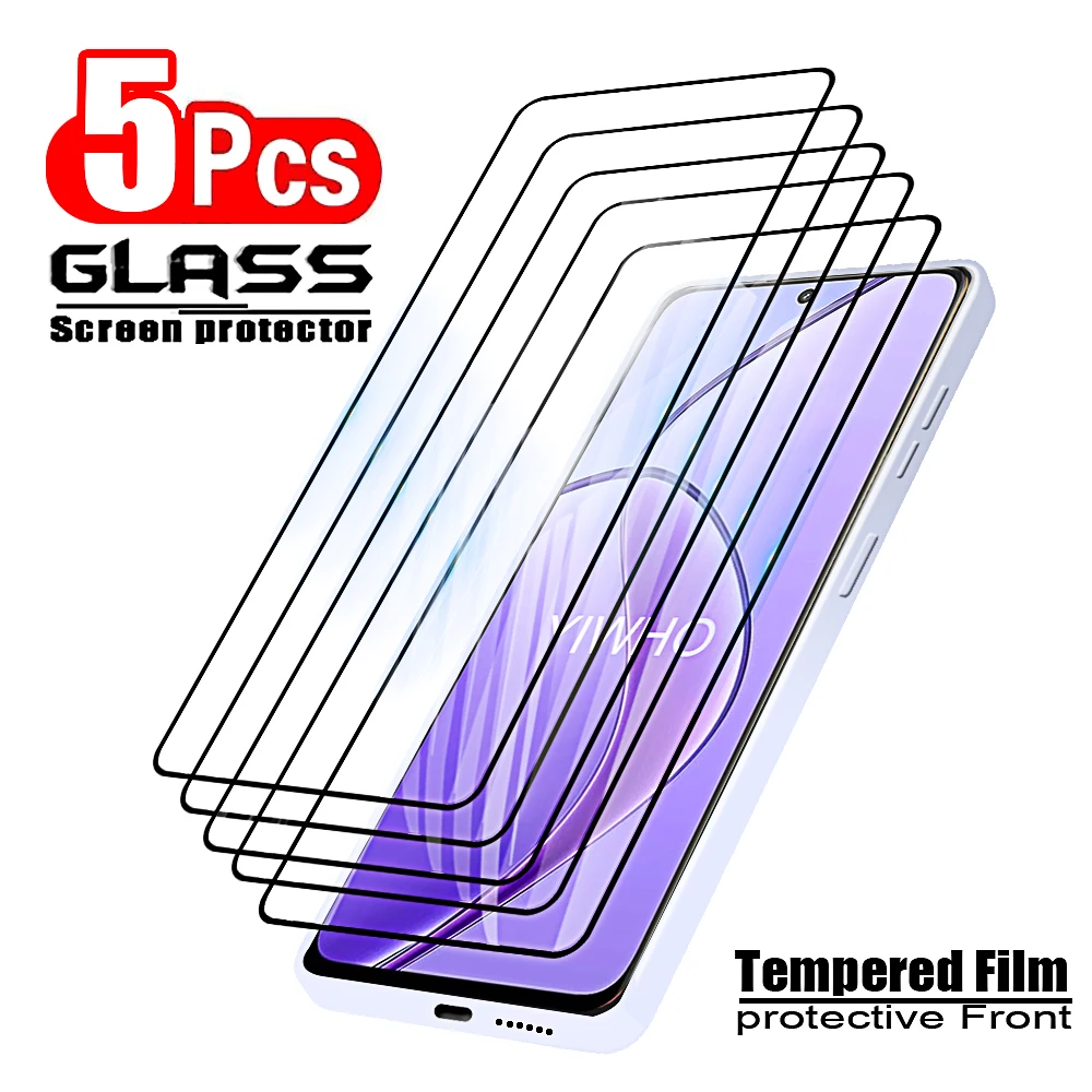 5-Pack Premium Tempered Glass Screen Protectors