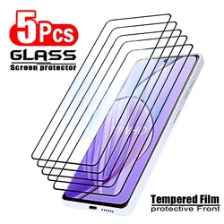 5 - Pack Premium Tempered Glass Screen Protectors - Realme 8i (Black)