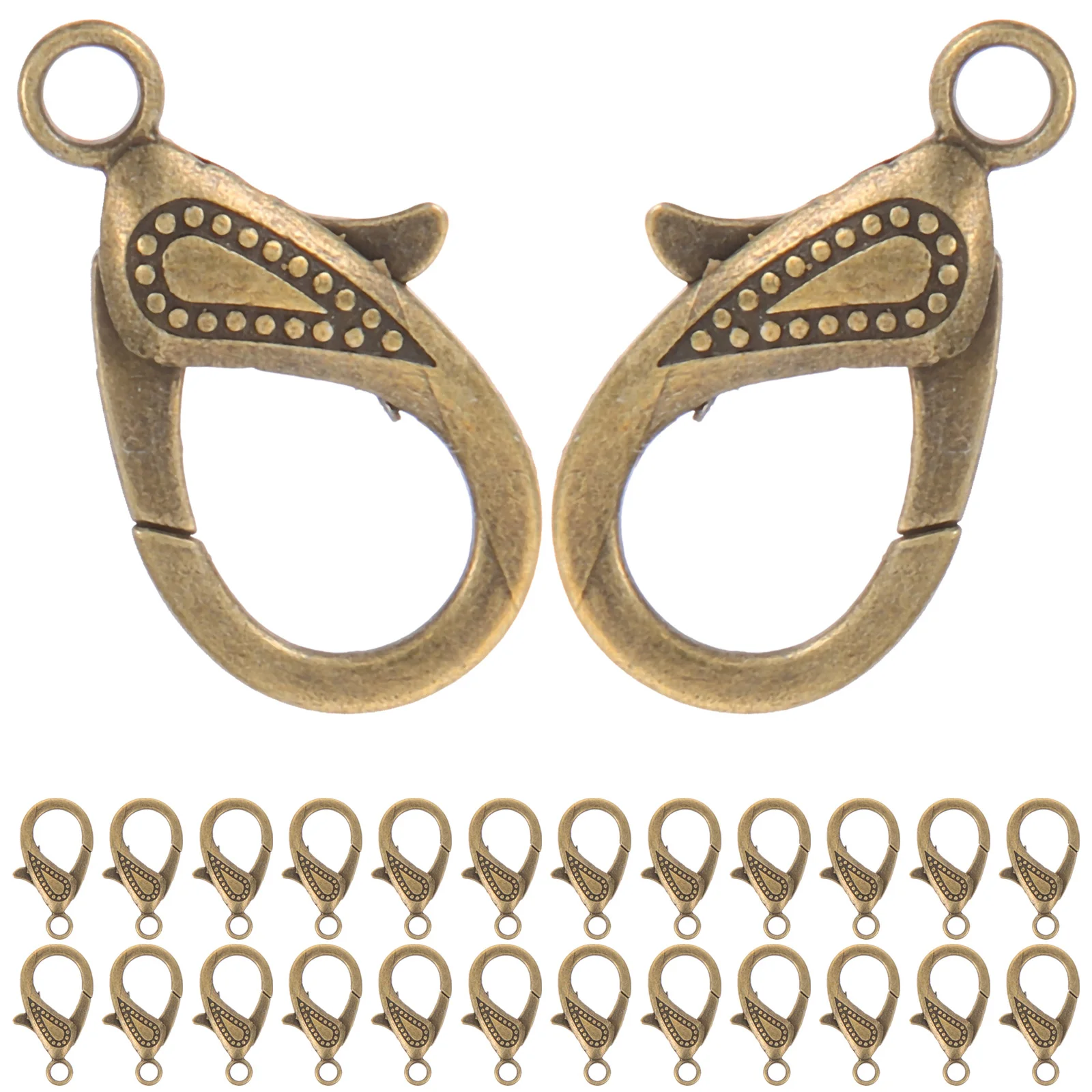 

50 Pcs Jewelry DIY Clasp Crafting Supplies Clasps Lobster Zinc Alloy Making Accessories
